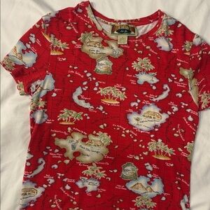 Vintage Caribbean Joe Island Map Tee